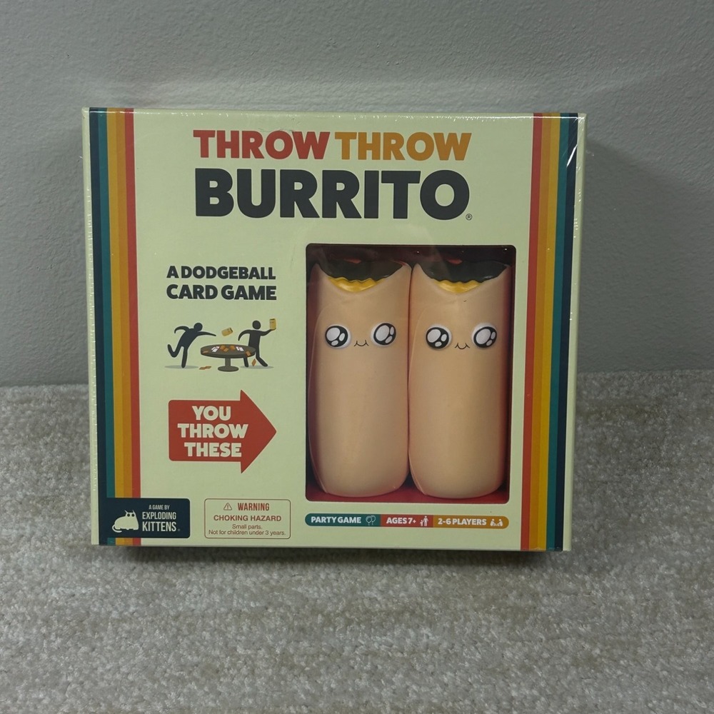 Exploding Kittens Throw Burrito Original Edition Card Game New Sealed